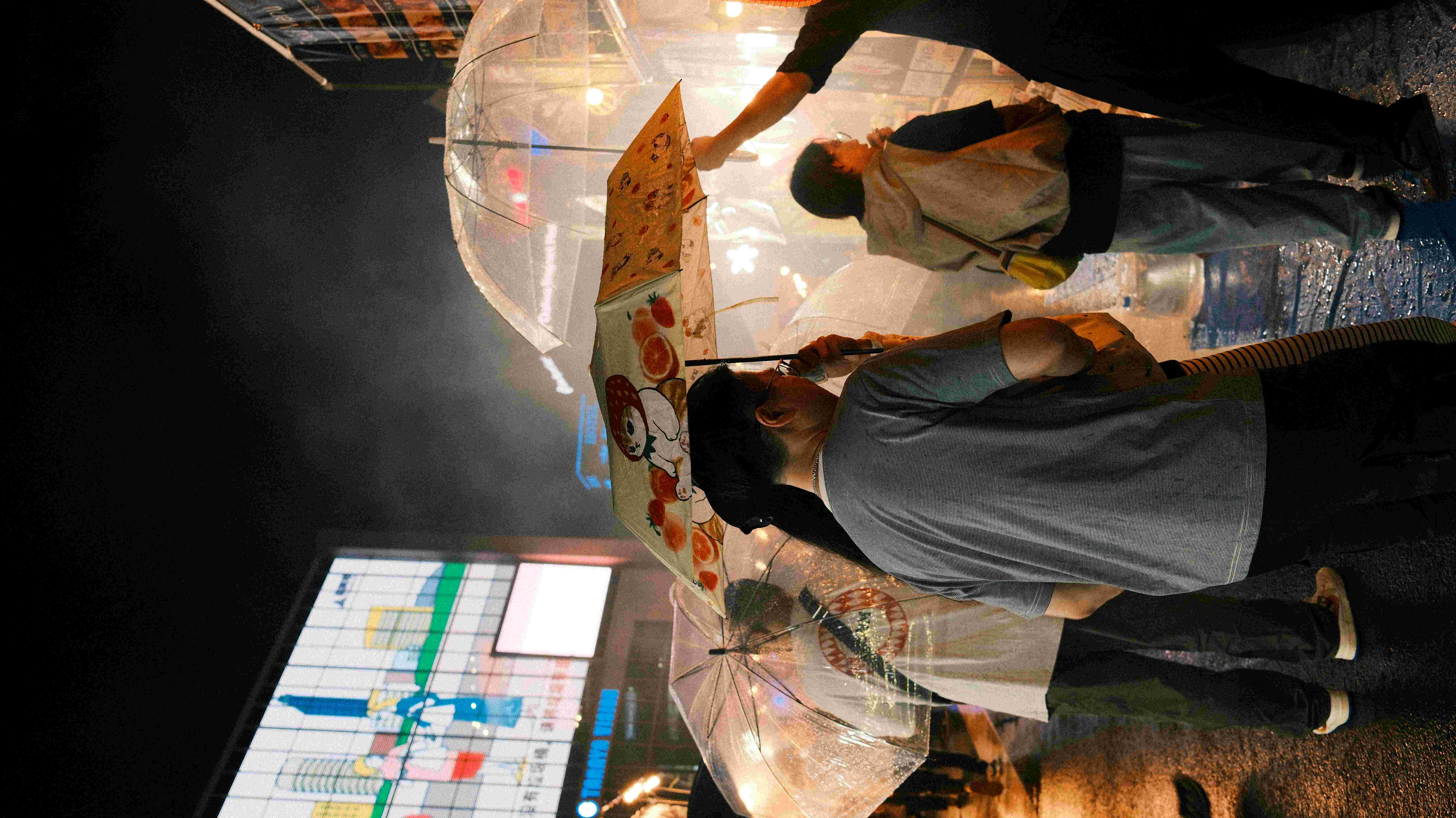 Inside yatai outdoor stall Fukuoka