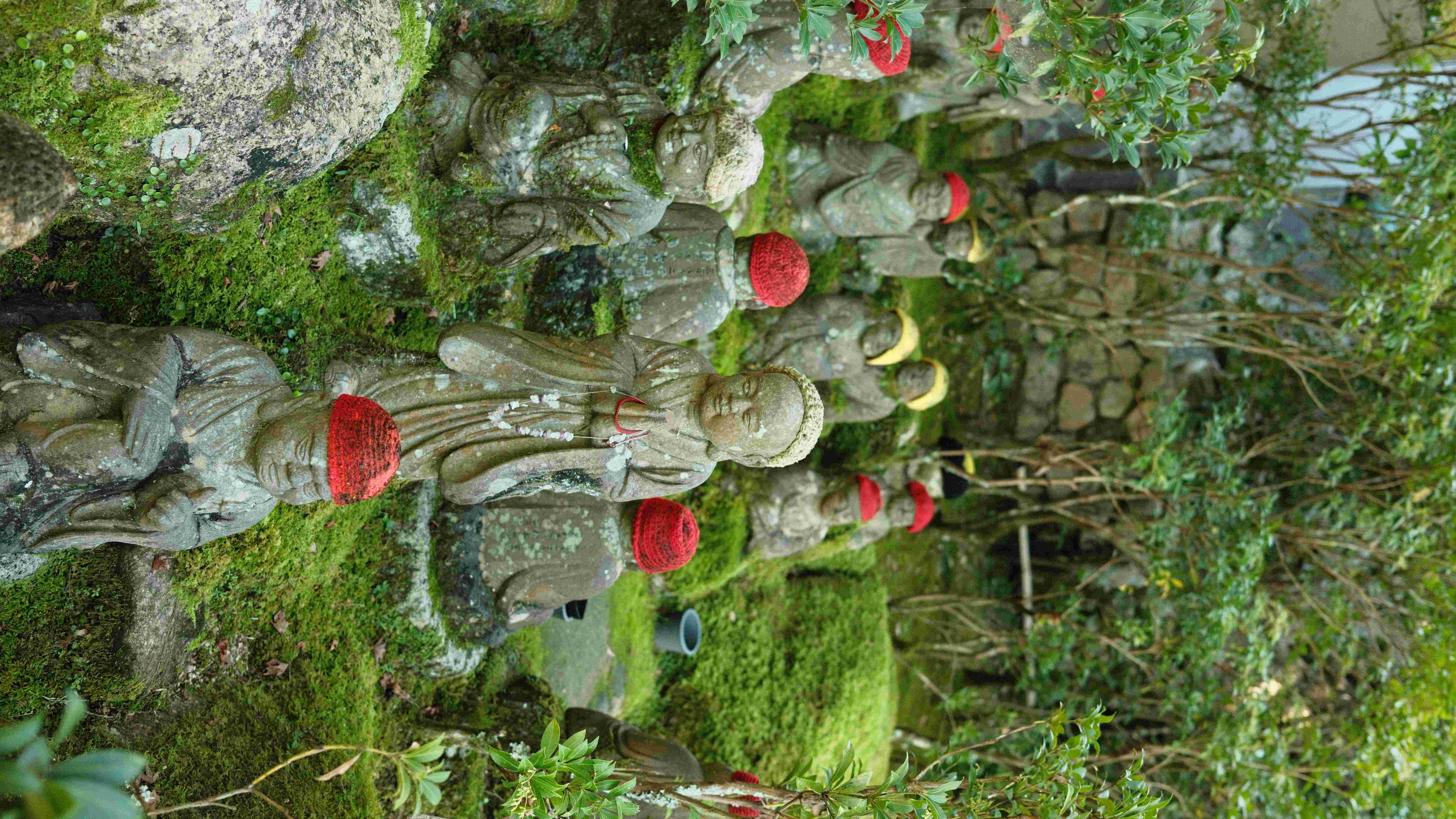 Jizo Buddha statues at Daishoin Temple Miyajima