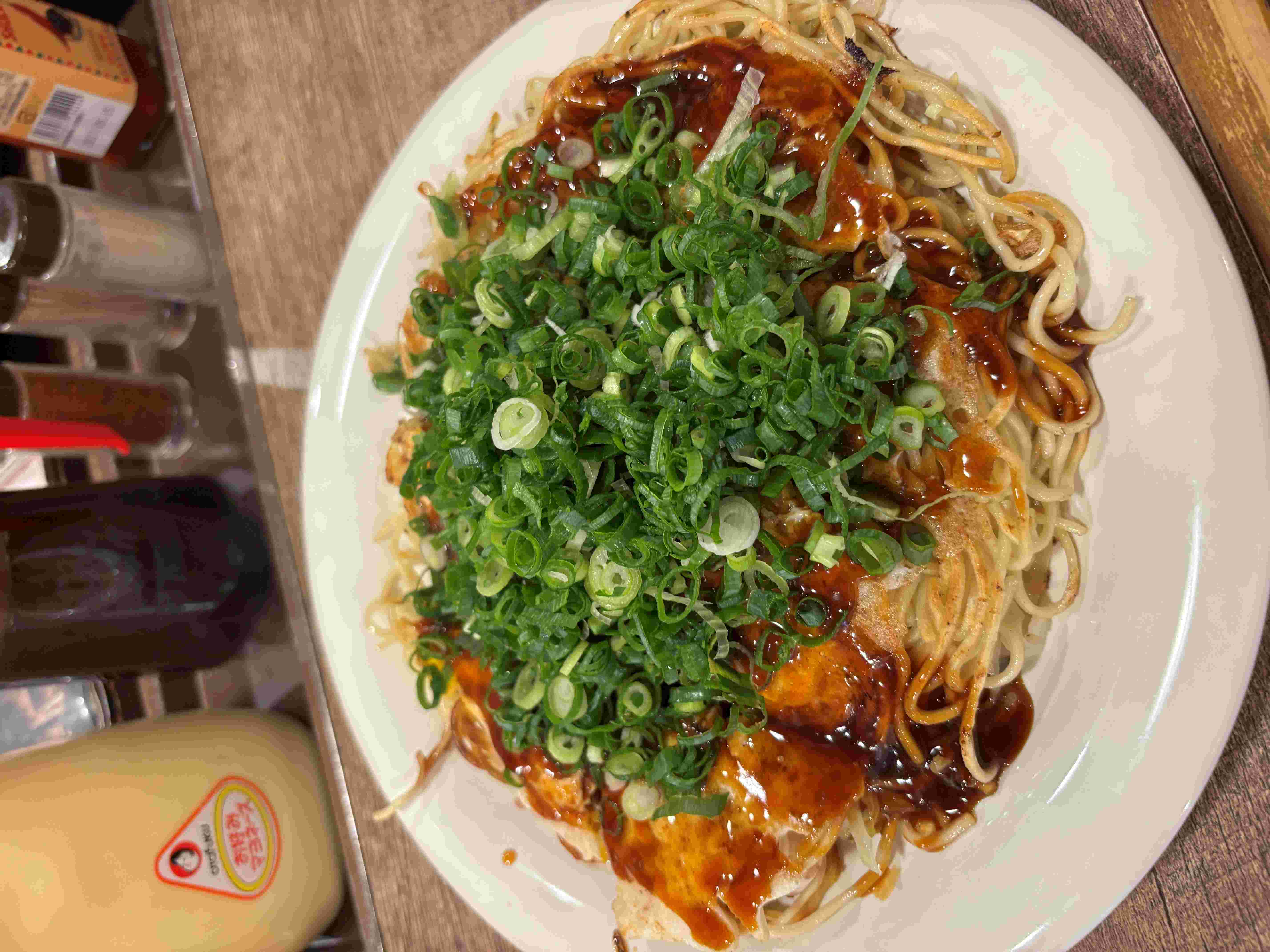 Hiroshima okonomiyaki at Okonomimura