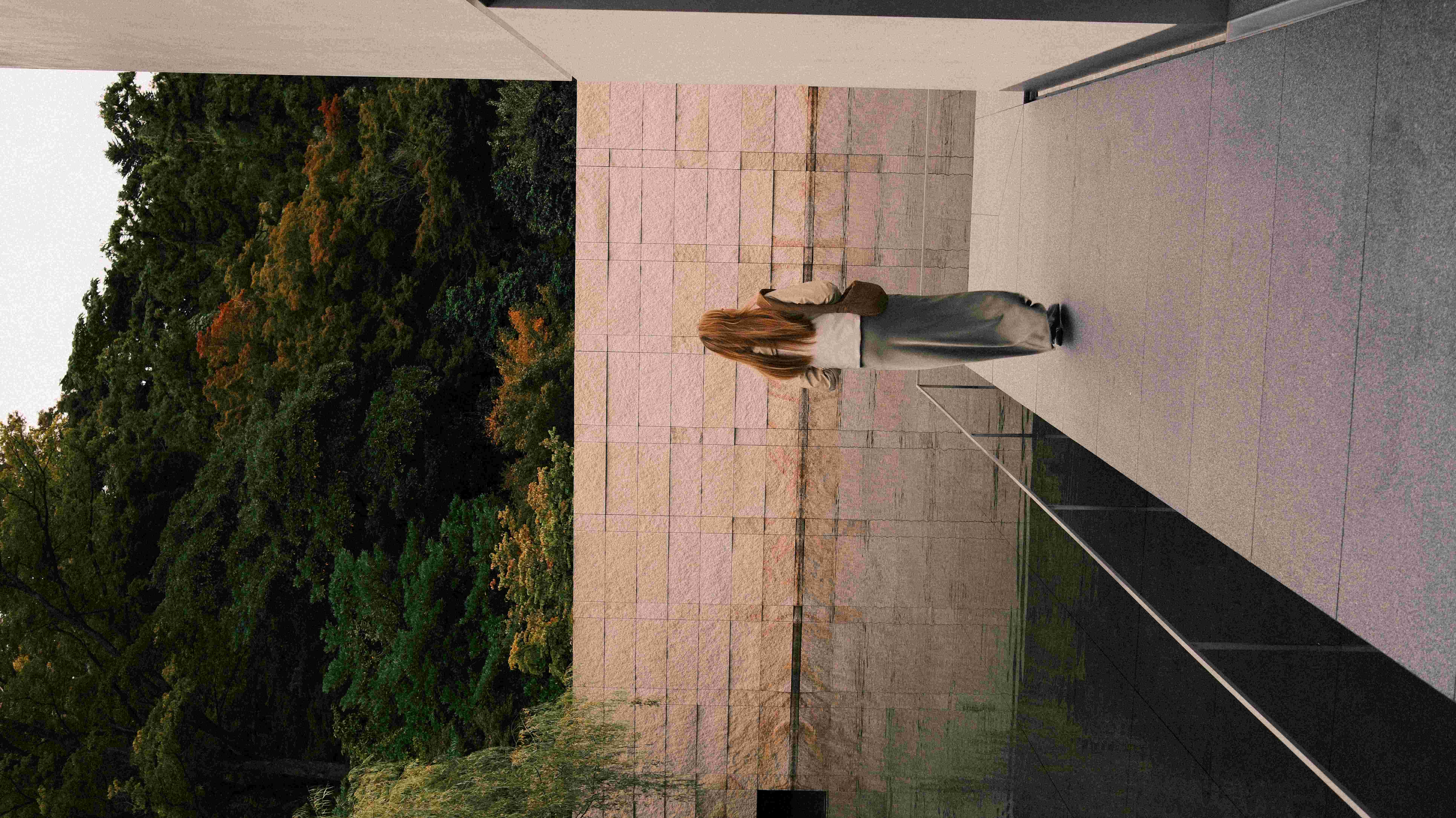 Kanazawa museum water reflection