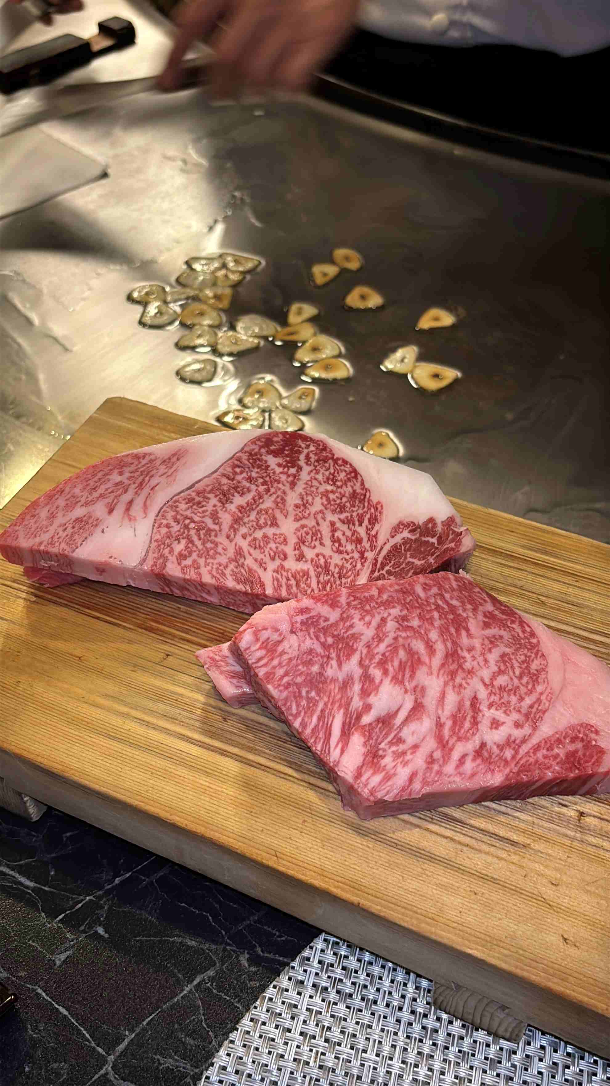 Kobe beef at Mouriya teppan restaurant