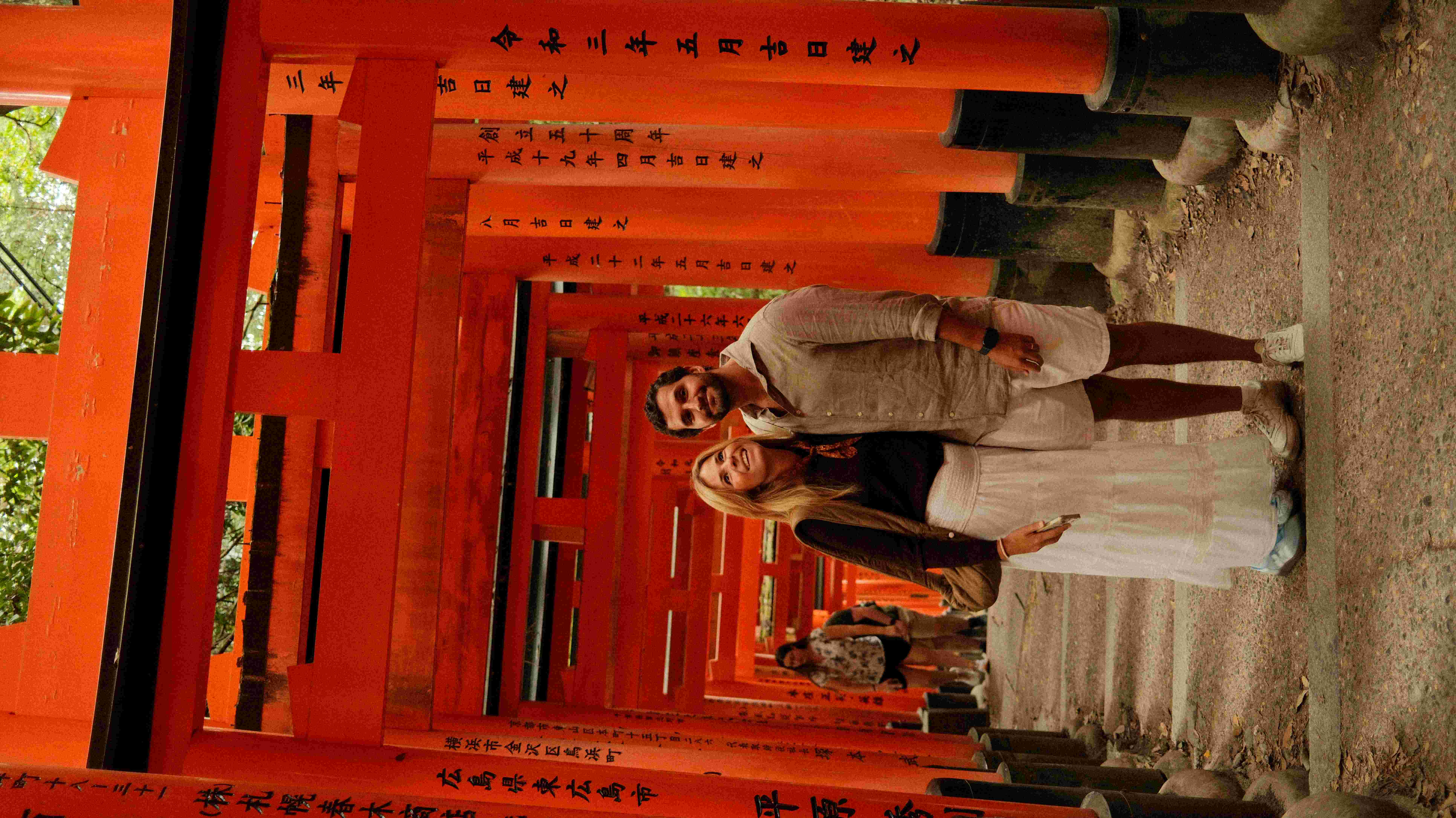 Us at Fushimi Inari torii gates