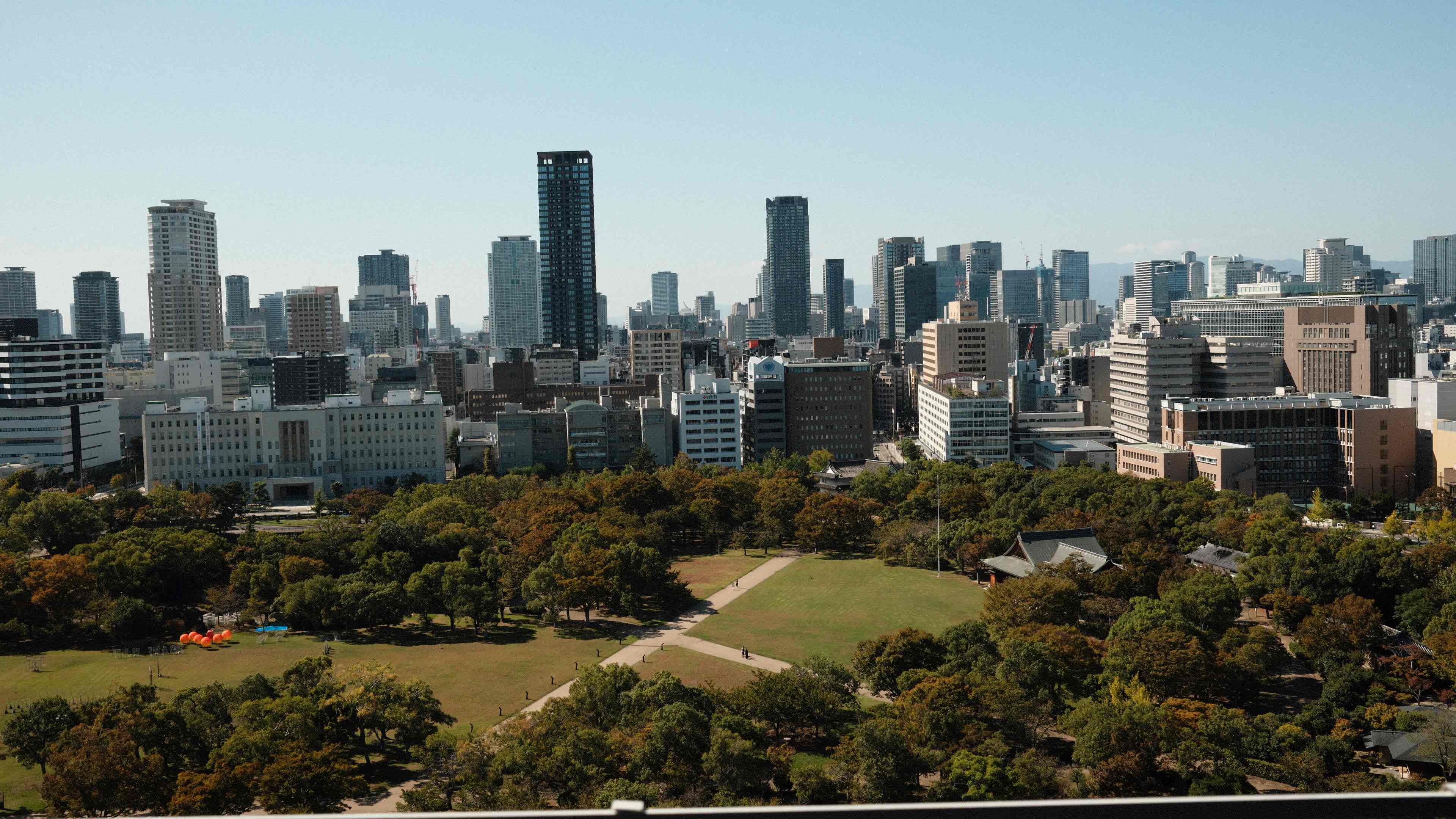 Osaka city view