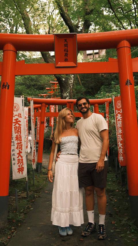 Maria and Zé at Dazaifu shrine