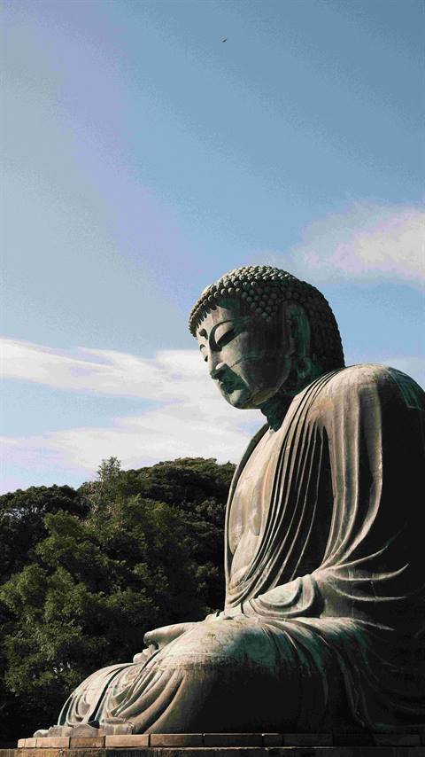 The Great Buddha statue in Kamakura