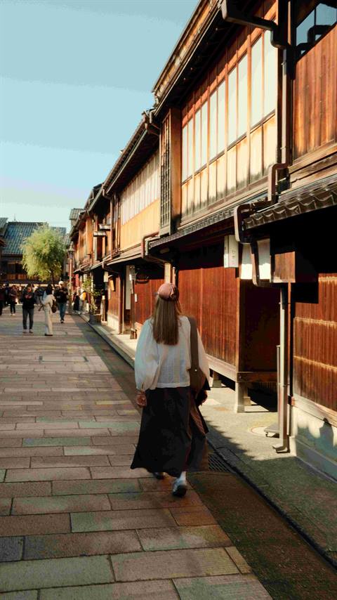 Historic samurai-era streets in Kanazawa