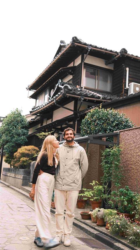 Samurai district streets in Kanazawa