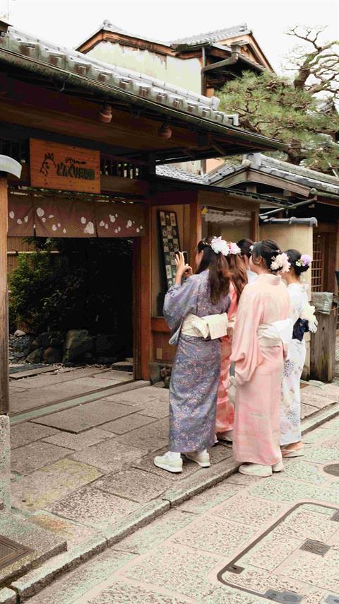 Traditional dress experience in Kyoto
