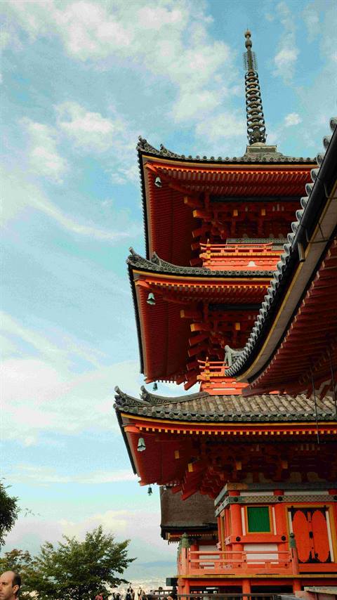 Kiyomizu-dera temple grounds in Kyoto
