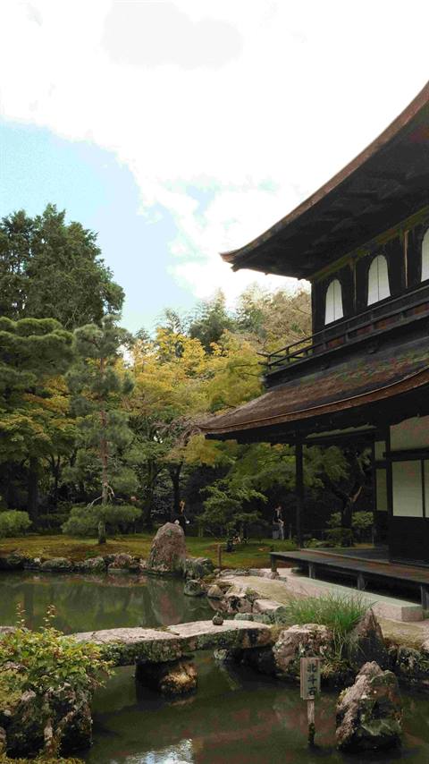 A quiet temple in Kyoto