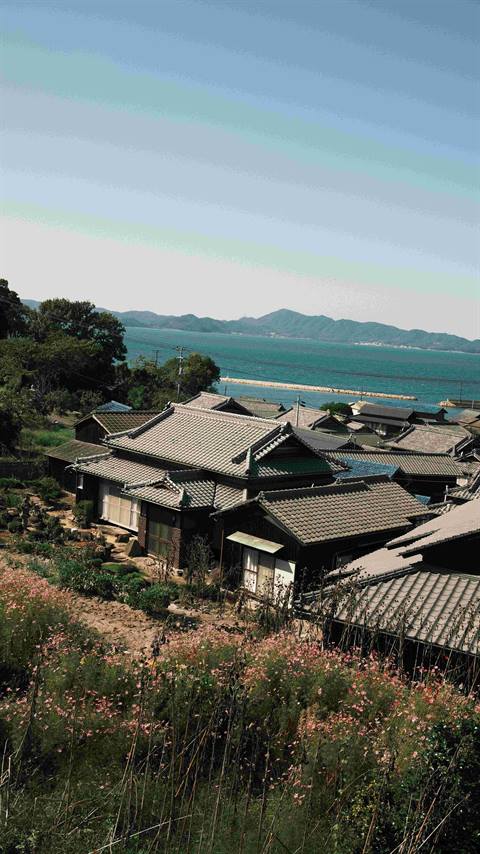 View of Teshima island