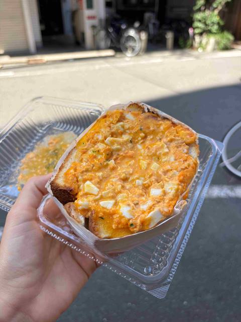 Egg salad sando from an Osaka cafe