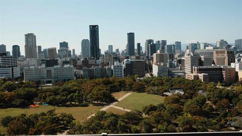 View over Osaka