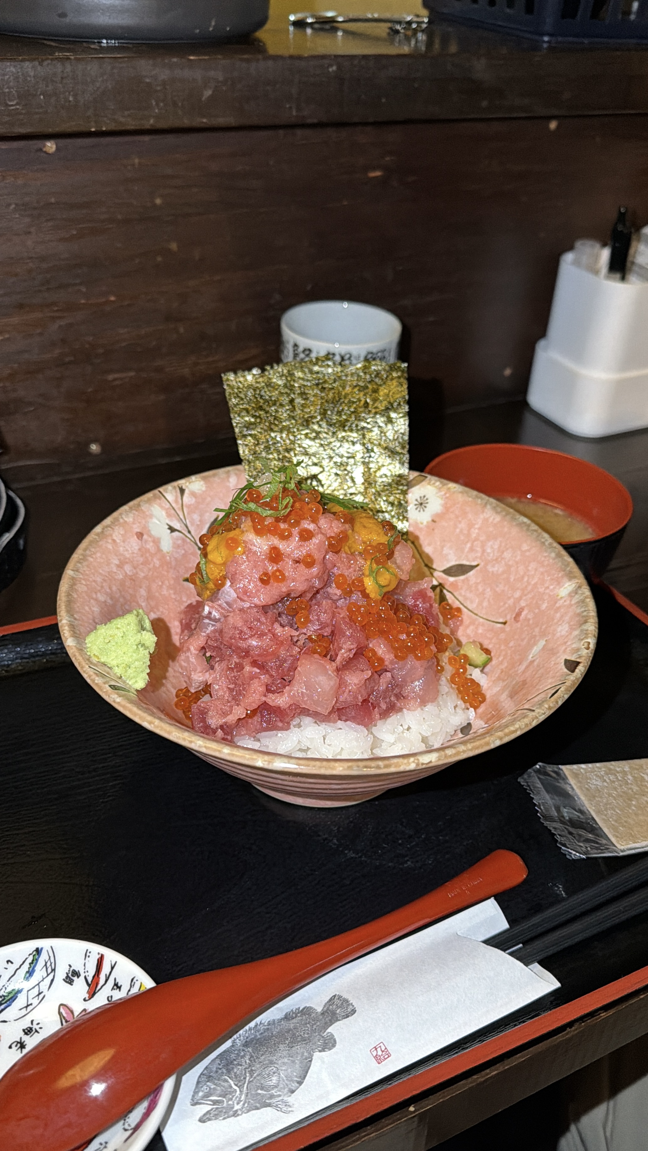 Kaisendon tuna sashimi rice bowl, Tokyo